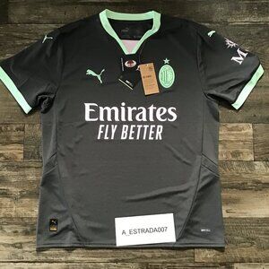 NWT Milan ACM 24/25 Puma Third Soccer Football Jersey Shirt Size Large Retail $9